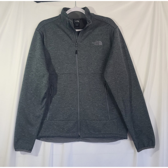 The North Face Mens Apex Canyonwall Eco Heather Gray Softshell Jacket Medium - Picture 4 of 10